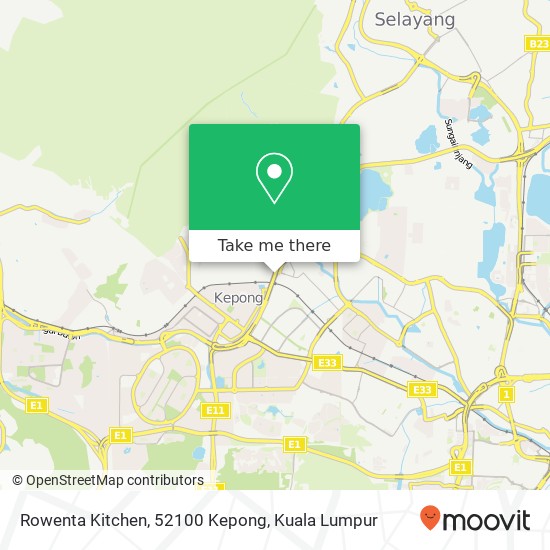 Peta Rowenta Kitchen, 52100 Kepong