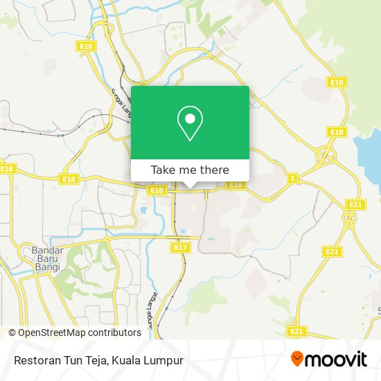 Restoran Tun Teja map