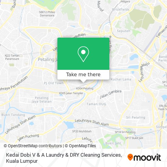 Kedai Dobi V & A Laundry & DRY Cleaning Services map