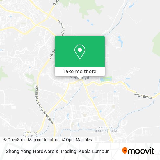 Sheng Yong Hardware & Trading map