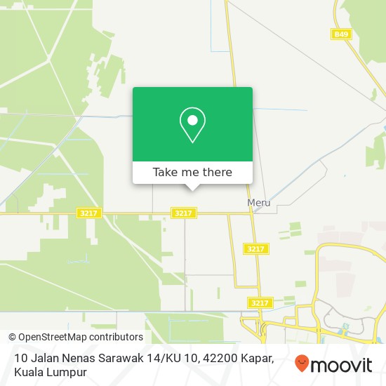 Peta 10 Jalan Nenas Sarawak 14 / KU 10, 42200 Kapar