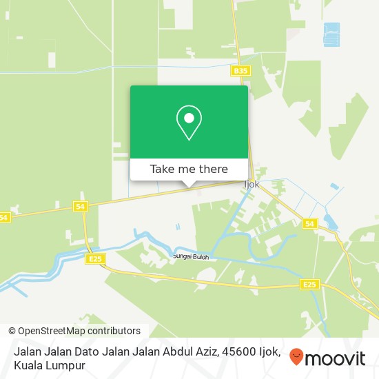 Peta Jalan Jalan Dato Jalan Jalan Abdul Aziz, 45600 Ijok