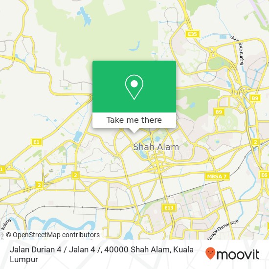 Jalan Durian 4 / Jalan 4 /, 40000 Shah Alam map