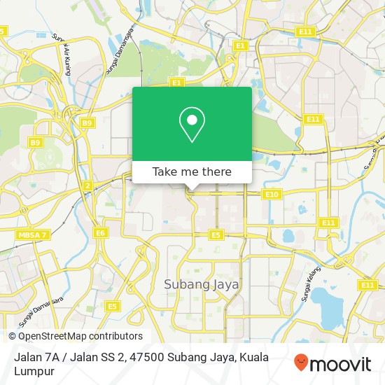 Jalan 7A / Jalan SS 2, 47500 Subang Jaya map