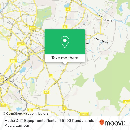Audio & IT Equipments Rental, 55100 Pandan Indah map