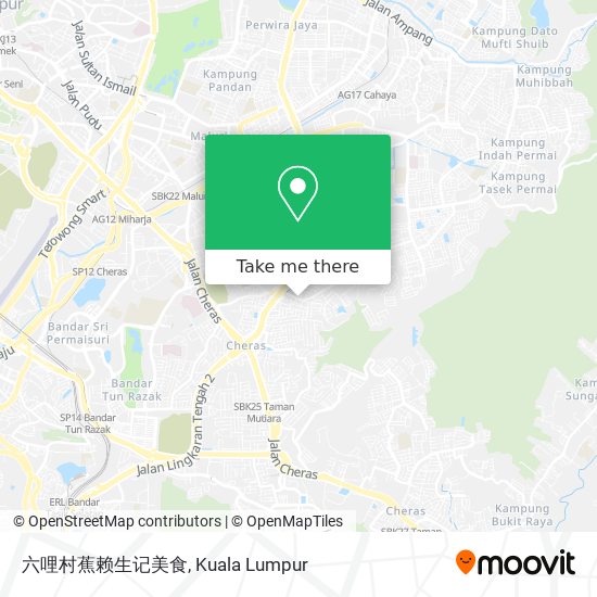 六哩村蕉赖生记美食 map
