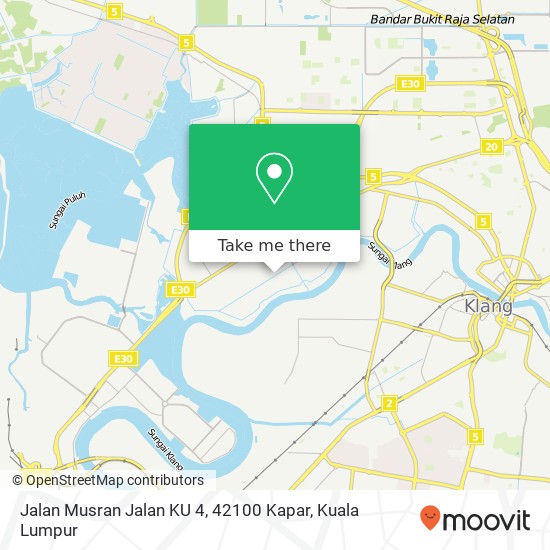 Jalan Musran Jalan KU 4, 42100 Kapar map