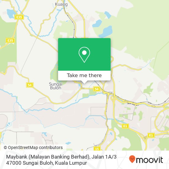 Peta Maybank (Malayan Banking Berhad), Jalan 1A / 3 47000 Sungai Buloh