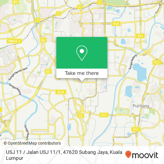 USJ 11 / Jalan USJ 11 / 1, 47620 Subang Jaya map