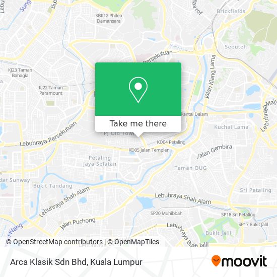 Arca Klasik Sdn Bhd map