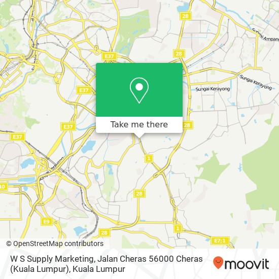 W S Supply Marketing, Jalan Cheras 56000 Cheras (Kuala Lumpur) map