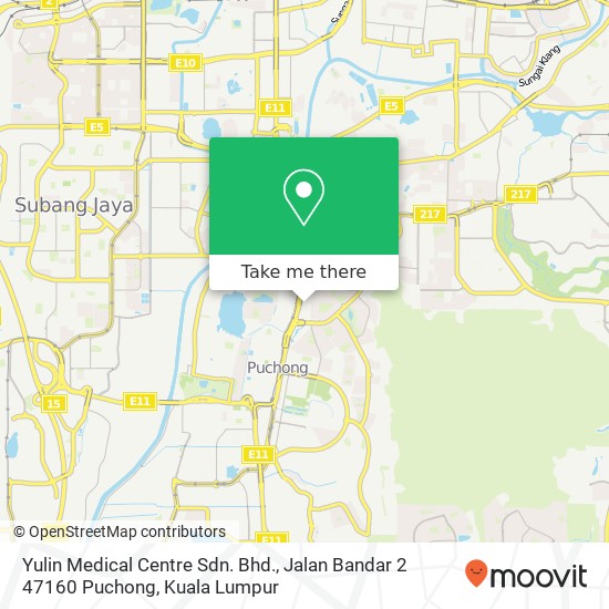 Yulin Medical Centre Sdn. Bhd., Jalan Bandar 2 47160 Puchong map