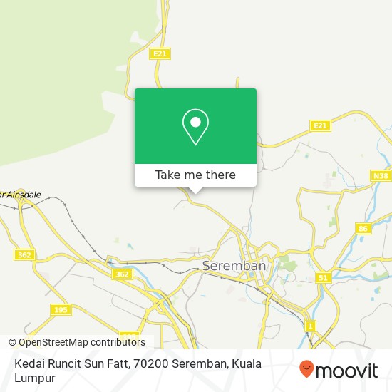 Kedai Runcit Sun Fatt, 70200 Seremban map