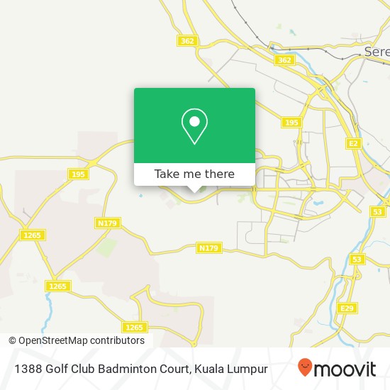 1388 Golf Club Badminton Court, null map
