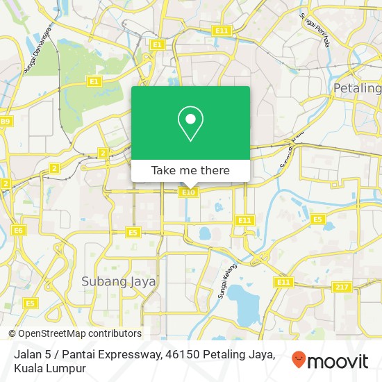 Jalan 5 / Pantai Expressway, 46150 Petaling Jaya map