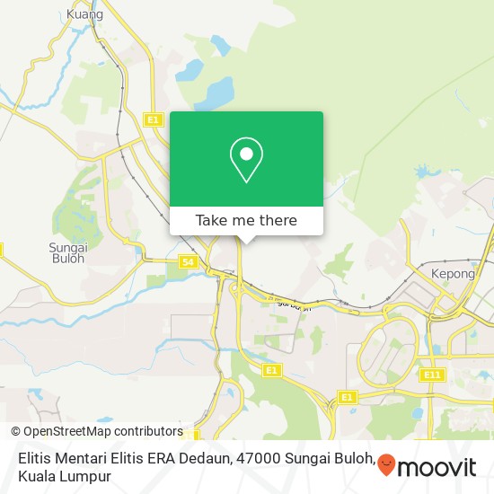 Elitis Mentari Elitis ERA Dedaun, 47000 Sungai Buloh map