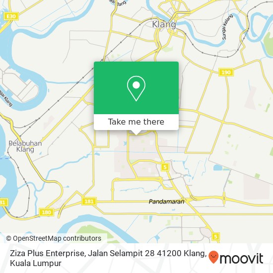 Peta Ziza Plus Enterprise, Jalan Selampit 28 41200 Klang