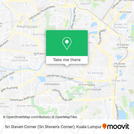 Peta Sri Steven Corner