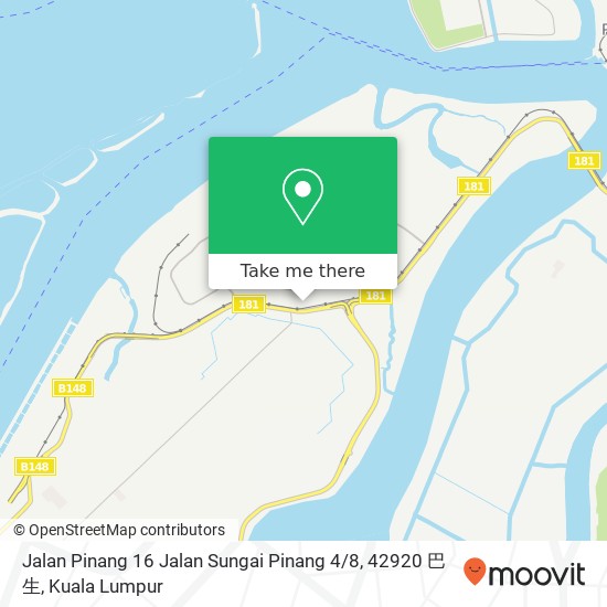 Peta Jalan Pinang 16 Jalan Sungai Pinang 4 / 8, 42920 巴生