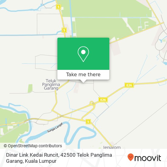 Dinar Link Kedai Runcit, 42500 Telok Panglima Garang map