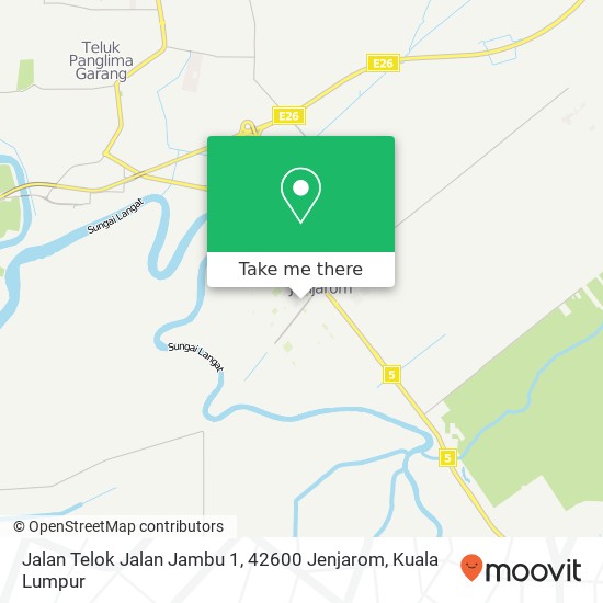 Peta Jalan Telok Jalan Jambu 1, 42600 Jenjarom