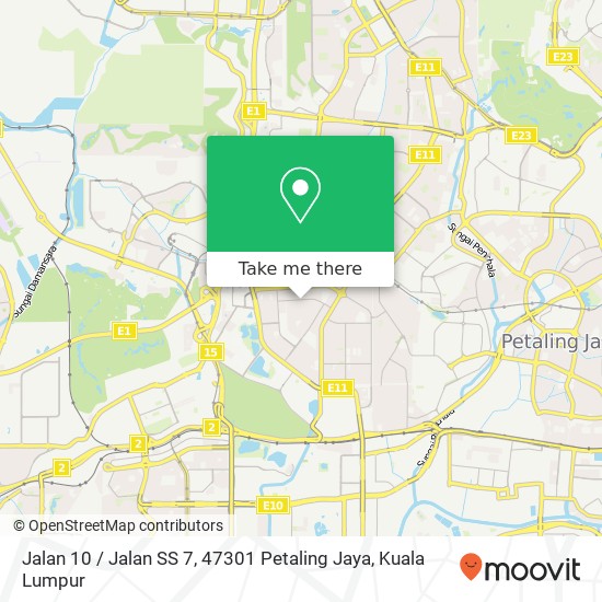 Peta Jalan 10 / Jalan SS 7, 47301 Petaling Jaya