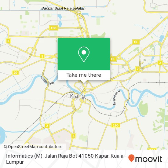 Informatics (M), Jalan Raja Bot 41050 Kapar map