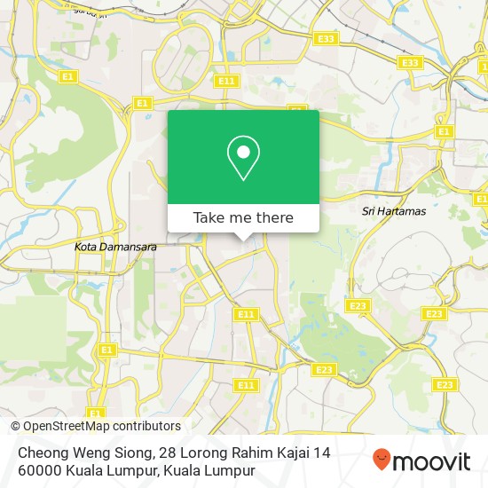 Cheong Weng Siong, 28 Lorong Rahim Kajai 14 60000 Kuala Lumpur map