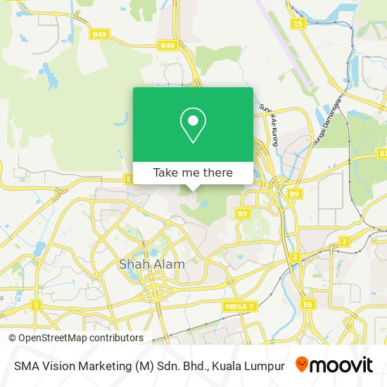 SMA Vision Marketing (M) Sdn. Bhd. map