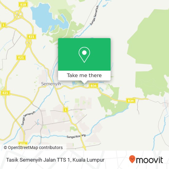 Peta Tasik Semenyih Jalan TTS 1, 43500 Semenyih