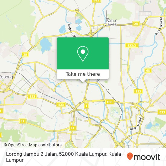 Lorong Jambu 2 Jalan, 52000 Kuala Lumpur map