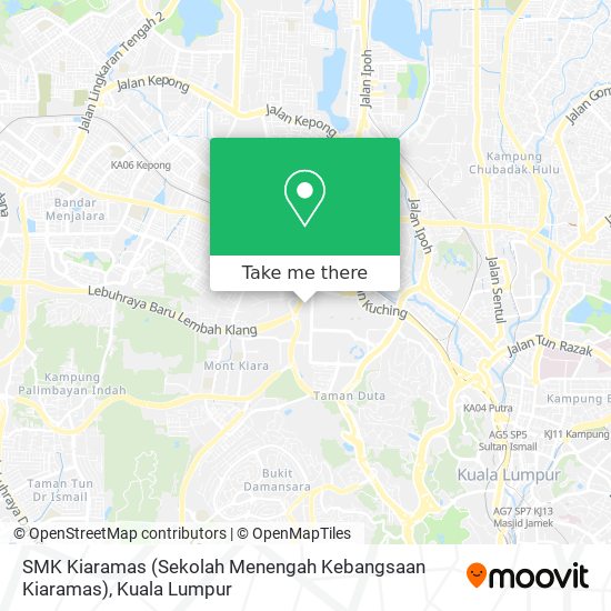 SMK Kiaramas (Sekolah Menengah Kebangsaan Kiaramas) map