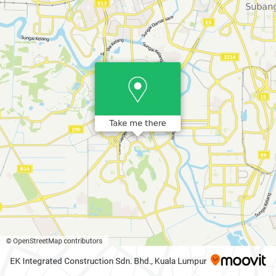 EK Integrated Construction Sdn. Bhd. map