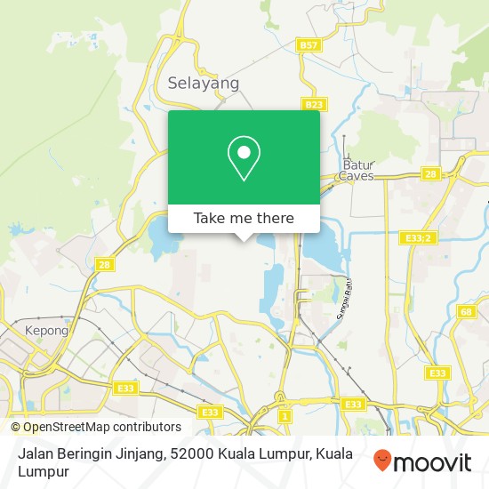 Jalan Beringin Jinjang, 52000 Kuala Lumpur map