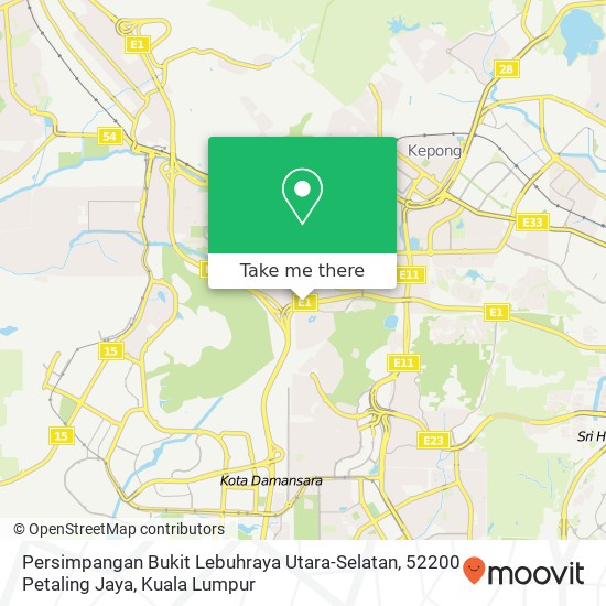 Persimpangan Bukit Lebuhraya Utara-Selatan, 52200 Petaling Jaya map