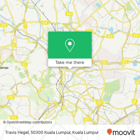 Travis Hegel, 50300 Kuala Lumpur map