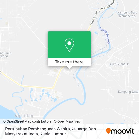 Pertubuhan Pembangunan Wanita,Keluarga Dan Masyarakat India map