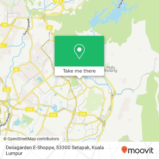 Peta Deiiagarden E-Shoppe, 53300 Setapak