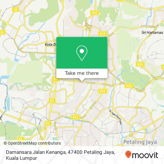 Damansara Jalan Kenanga, 47400 Petaling Jaya map