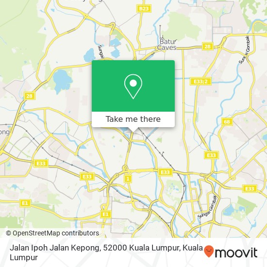 Jalan Ipoh Jalan Kepong, 52000 Kuala Lumpur map