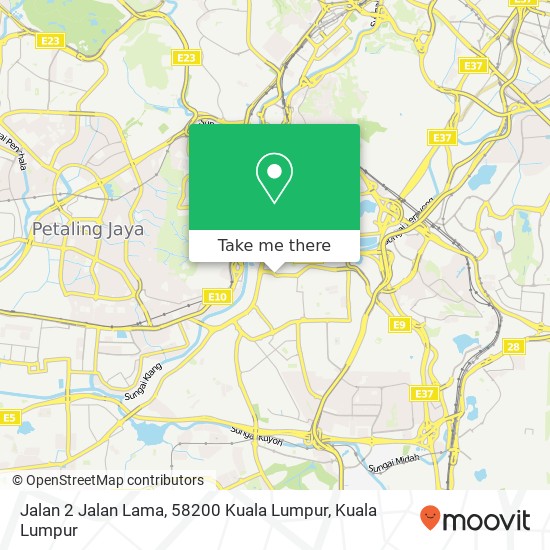 Peta Jalan 2 Jalan Lama, 58200 Kuala Lumpur