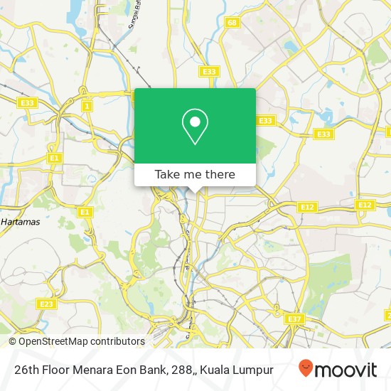 26th Floor Menara Eon Bank, 288, map