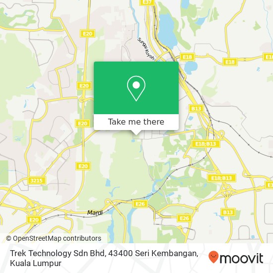 Trek Technology Sdn Bhd, 43400 Seri Kembangan map
