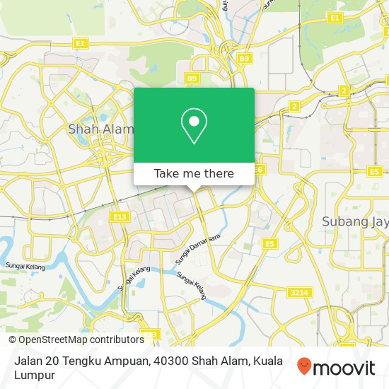 Jalan 20 Tengku Ampuan, 40300 Shah Alam map