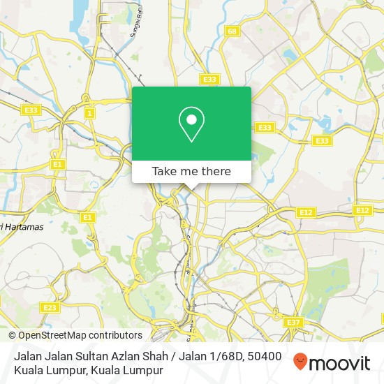 Jalan Jalan Sultan Azlan Shah / Jalan 1 / 68D, 50400 Kuala Lumpur map