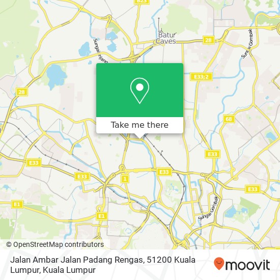 Jalan Ambar Jalan Padang Rengas, 51200 Kuala Lumpur map