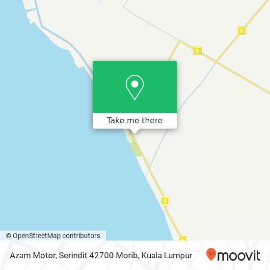 Azam Motor, Serindit 42700 Morib map