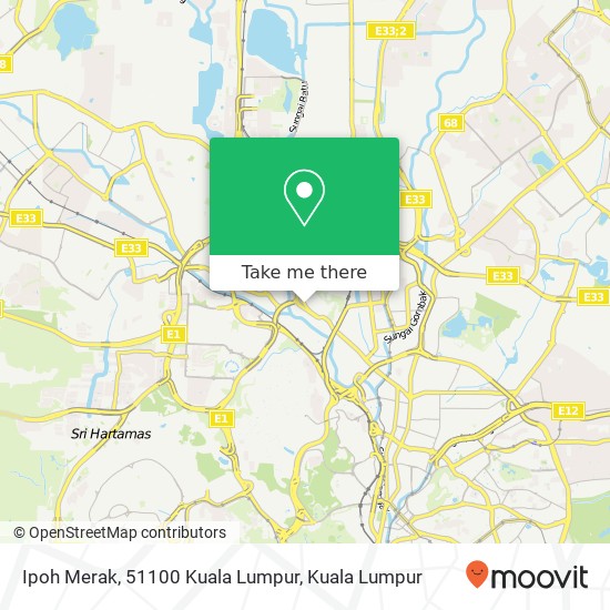 Ipoh Merak, 51100 Kuala Lumpur map