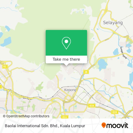Baolai International Sdn. Bhd. map