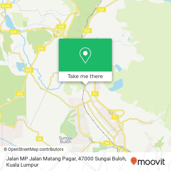 Peta Jalan MP Jalan Matang Pagar, 47000 Sungai Buloh